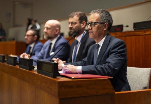 Deputy Chief Minister addressing UN on 18 October 2023